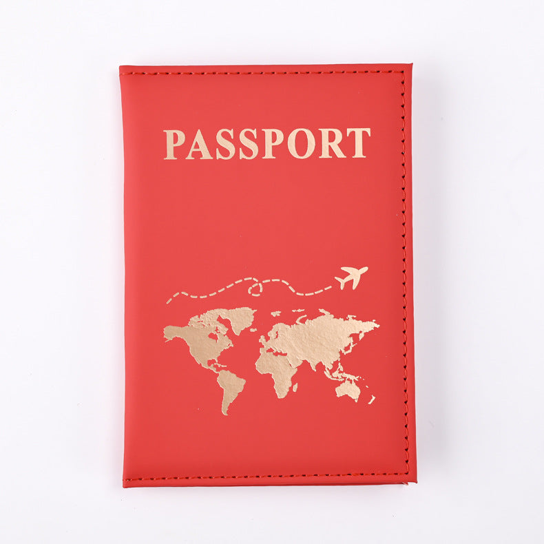World Map Passport Cover