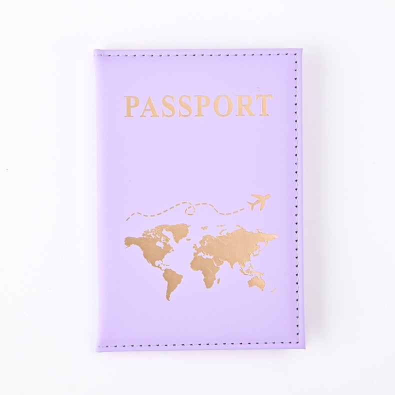 World Map Passport Cover