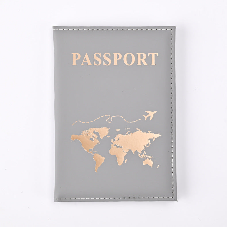 World Map Passport Cover
