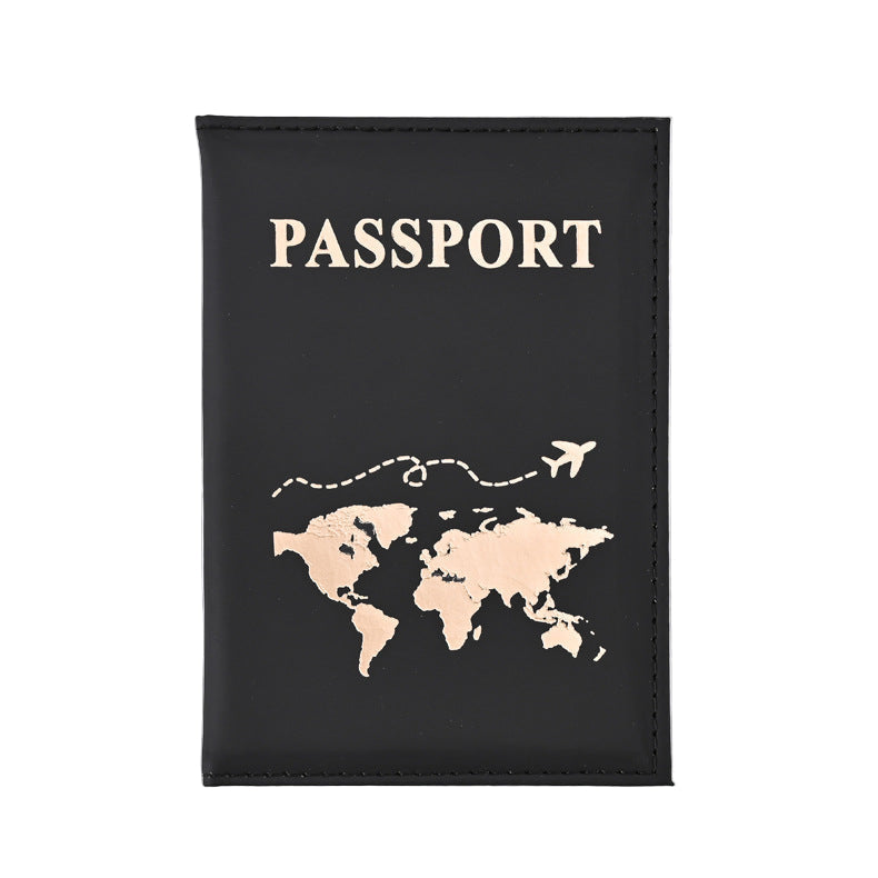 World Map Passport Cover