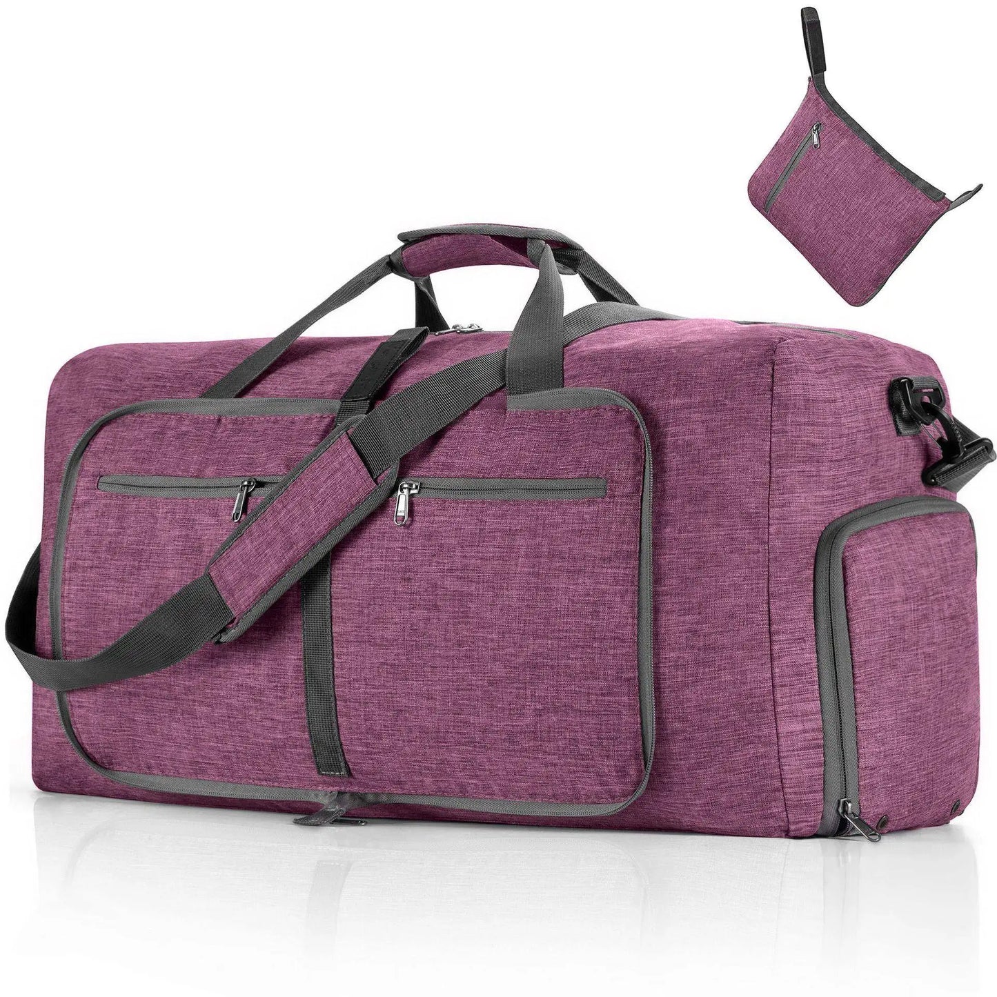 Large Capaci Handheld Travel Bag Sports Bag Fitn Lage Bag Durable ABS PC Material with Rod Casual Pure Color Pattern
