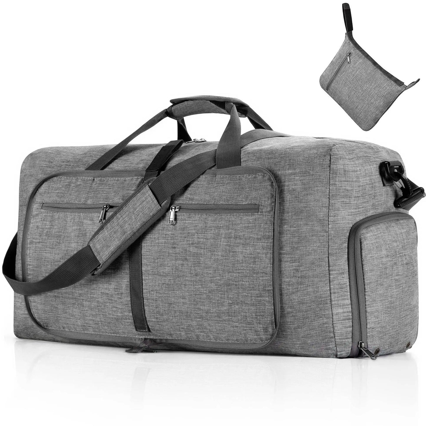 Large Capaci Handheld Travel Bag Sports Bag Fitn Lage Bag Durable ABS PC Material with Rod Casual Pure Color Pattern