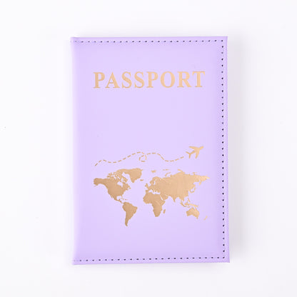 World Map Passport Cover