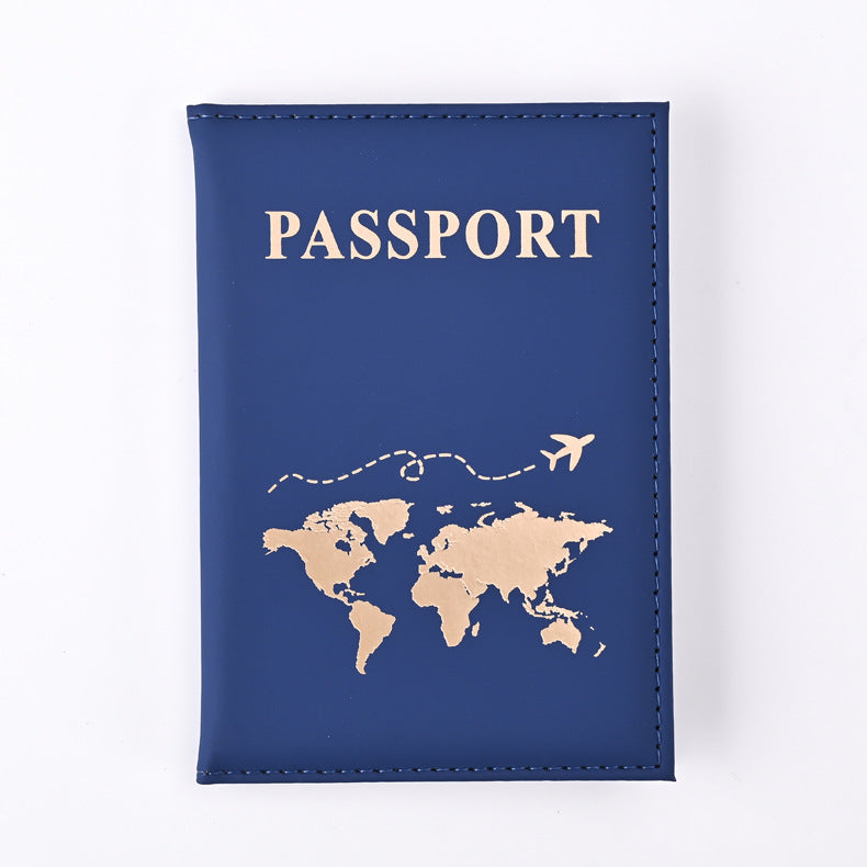 World Map Passport Cover