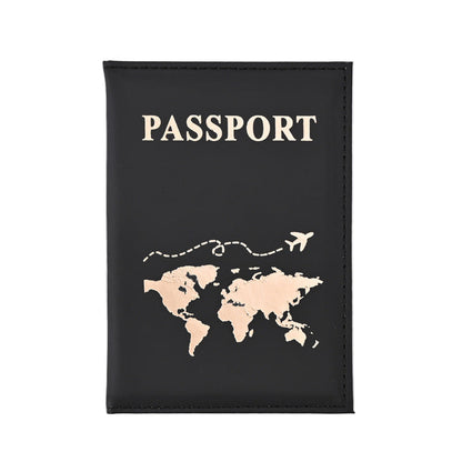 World Map Passport Cover