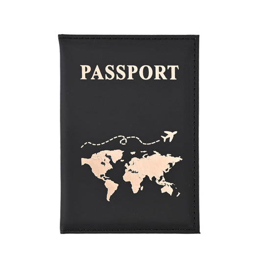 World Map Passport Cover