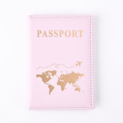 World Map Passport Cover