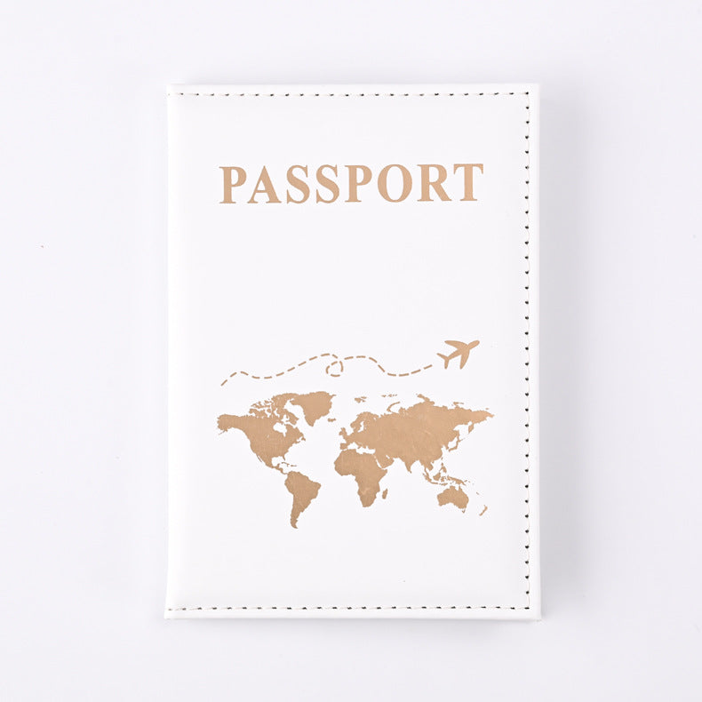 World Map Passport Cover