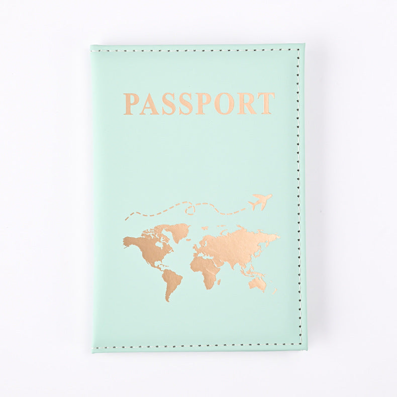 World Map Passport Cover