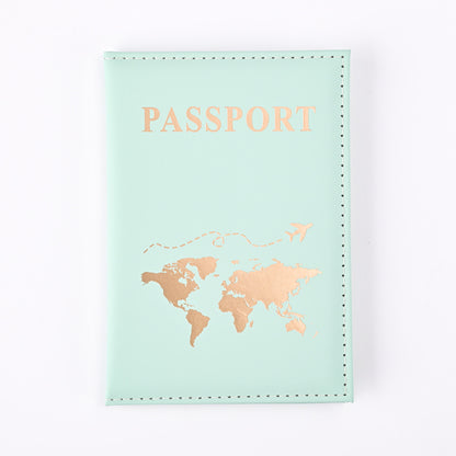 World Map Passport Cover