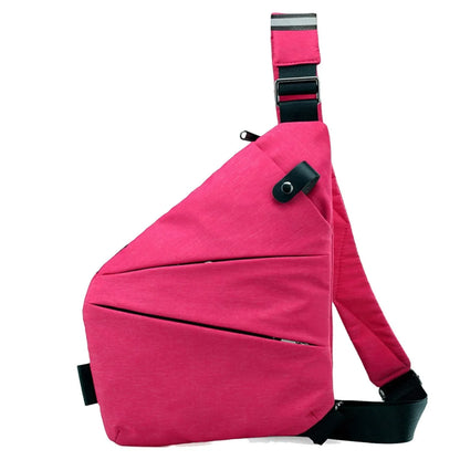Trapez Multifunctional Chest Bag Men'S Fashion Trend Nylon Cloth Shoulder Bag Korean Style Casual Waterproof Messenger Bag