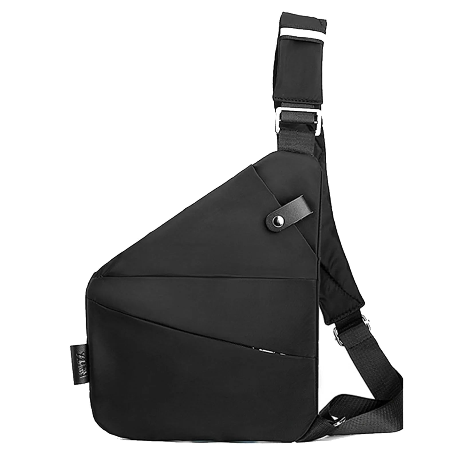 Trapez Multifunctional Chest Bag Men'S Fashion Trend Nylon Cloth Shoulder Bag Korean Style Casual Waterproof Messenger Bag