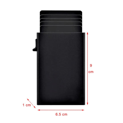 Anti-Theft Cards Protectors Card Holder Minimalist Smart Wallet RFID Protection Aluminum Metal Box Cardholder Case Porte Carte