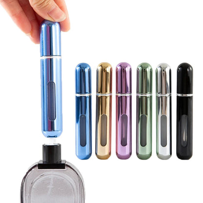 5Ml /10Ml Mini Portable Bottom-Filling Pump Perfume Bottle Sample Perfume Refillable Spray Bottle Empty Cosmetic Containers Set