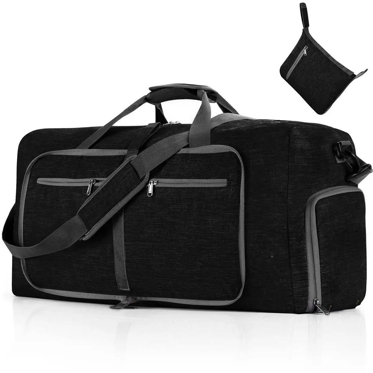 Large Capaci Handheld Travel Bag Sports Bag Fitn Lage Bag Durable ABS PC Material with Rod Casual Pure Color Pattern