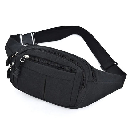 Men'S Breast Package Waterproof Outdoor Sports Bag Pouch Korean-Style Waist Bag Fanny Pouch Crossbody Male Banana Bag Purse